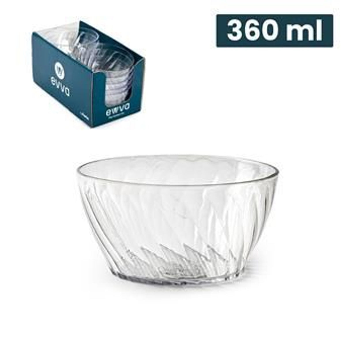 CIOTOLA SERIE SWAY 360 ml TRASPARENTE