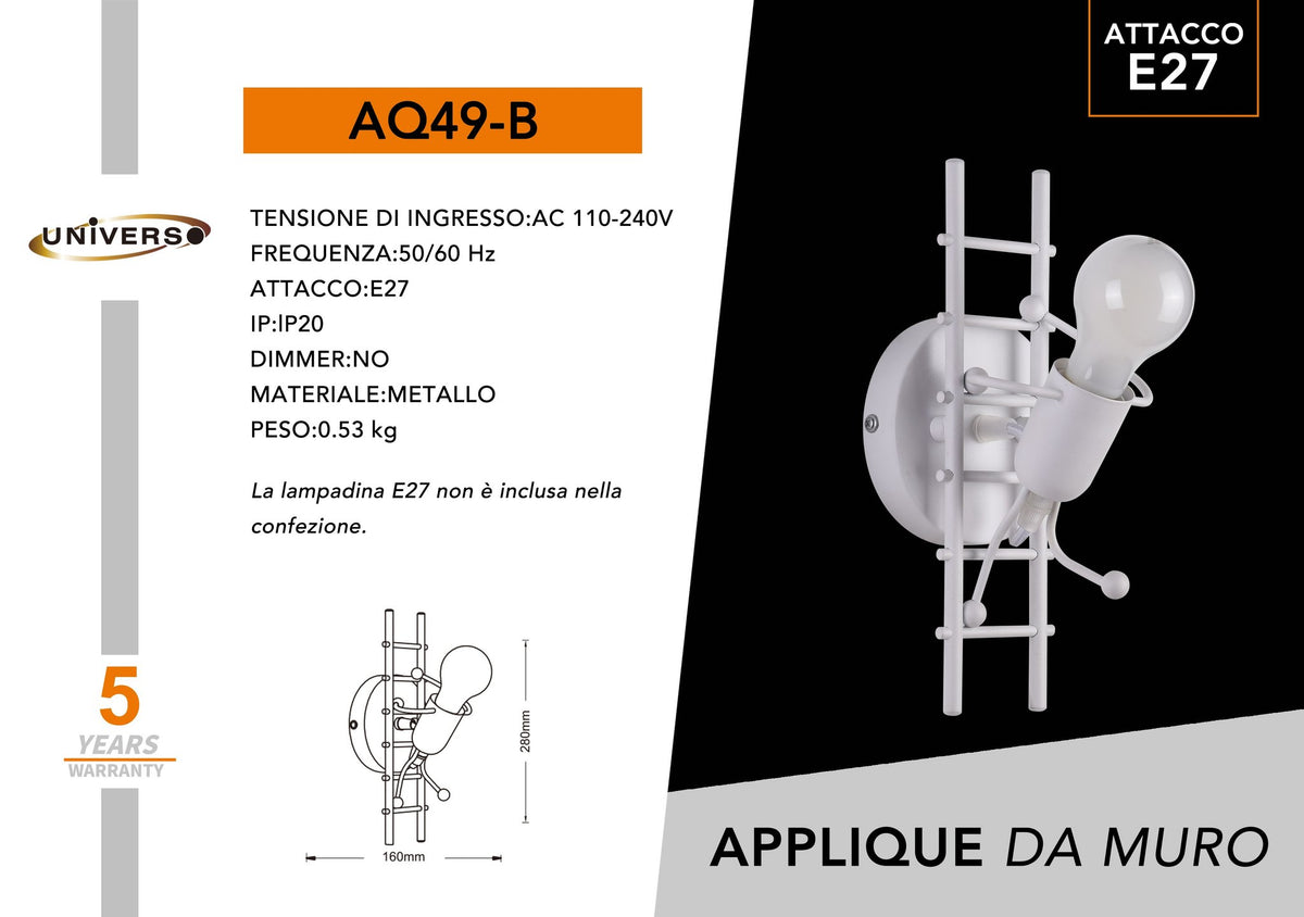 Applique Da Muro Universo – AQ49-B