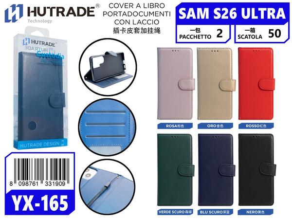 COVER A LIBRO PORTADOCUMENTI CON LACCIO SAM S26 ULTRA – YX165 005142