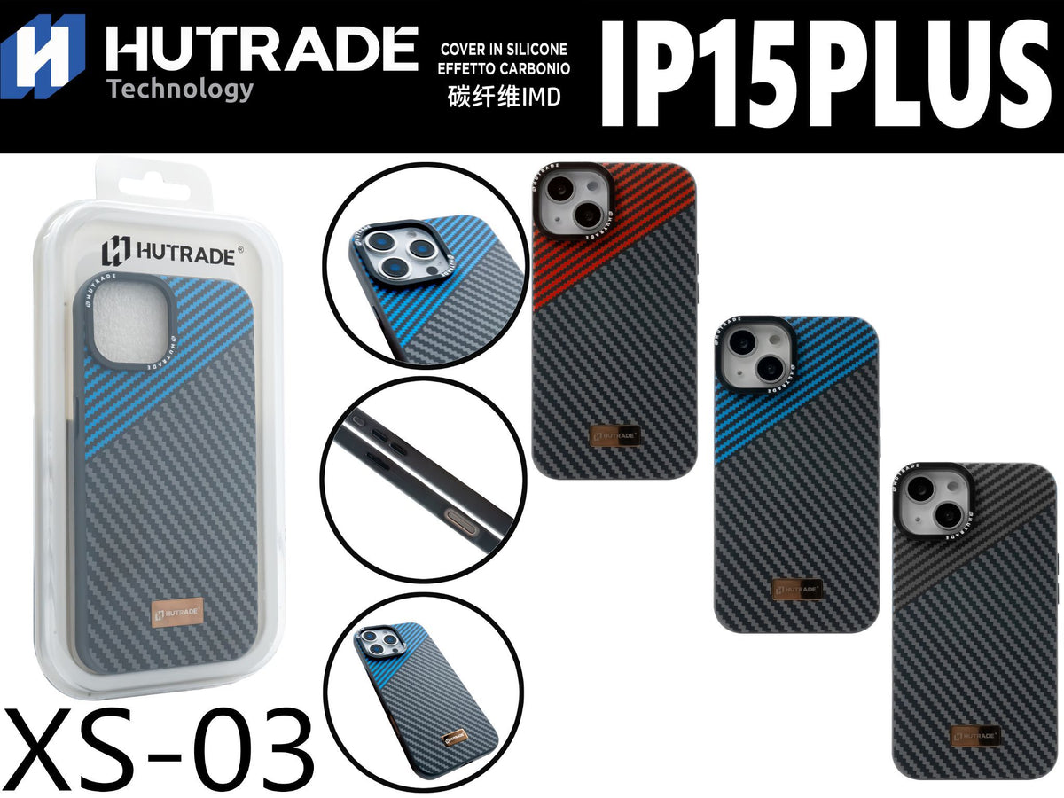 XS-03 COVER COLORATA IN CARBONIO IP15 PLUS