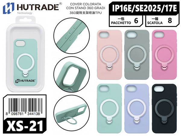 XS-21 COVER COLORATA CON STAND 360 GRADI IP16E/SE 2025/17E
