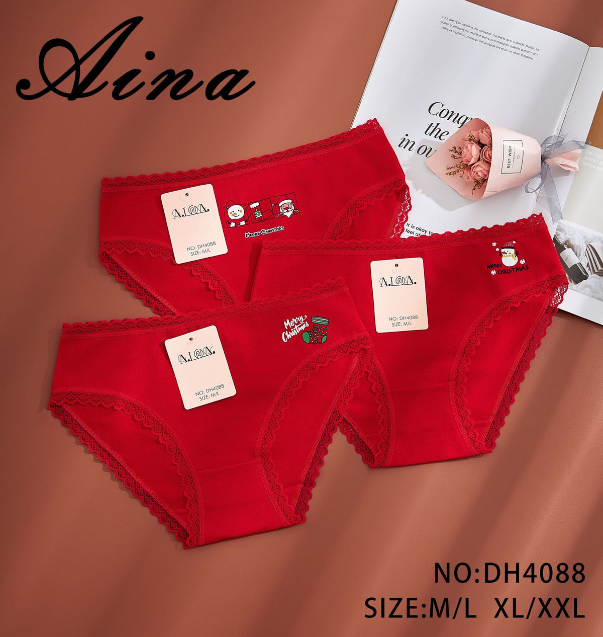 Slip donna rosso DH4088
