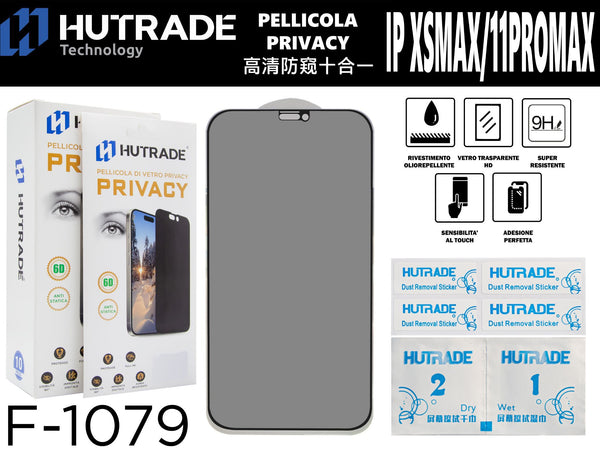 PELLICOLA DI VETRO PRIVACY 10IN1 IPXSMAX/IP11PROMAX – F1079 202302