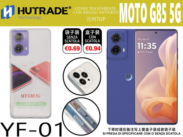 COVER TRASPARENTE MOTO G85 5G – YF01 011925