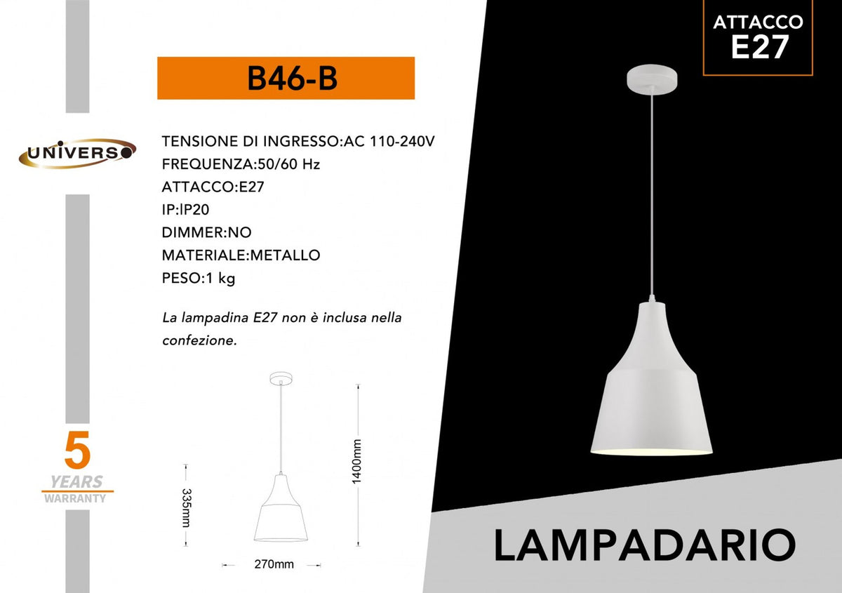 Lampada Da Soffitto Universo – B46-B