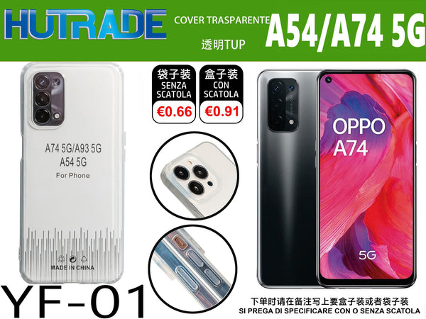 COVER TRASPARENTE OPPO A54/A74 5G – YF01 011519