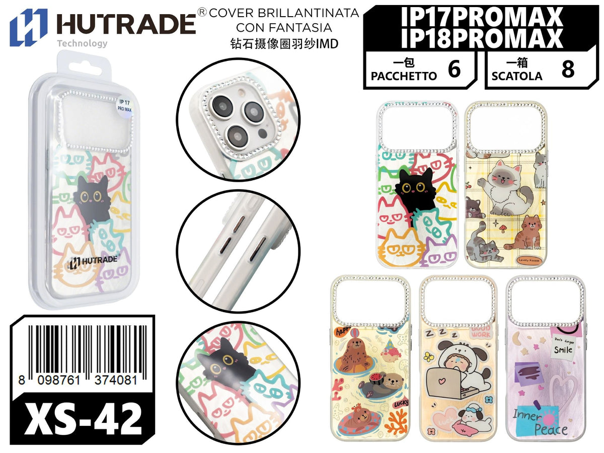 XS-42 COVER BRILLANTINATA CON FANTASIA IP17PROMAX/IP18PROMAX
