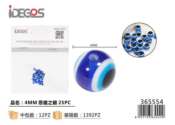 Perline decorative occhio blu