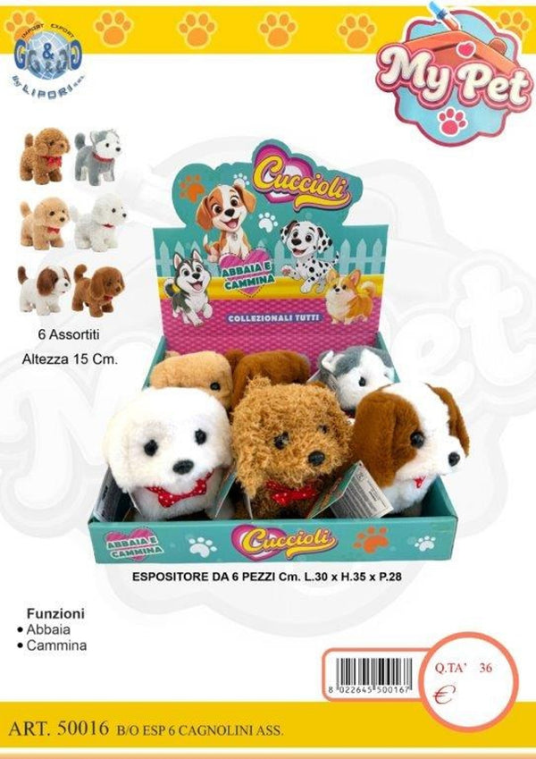 My Pet Cuccioli, cagnolino che cammina e abbaia assortito LIP50016