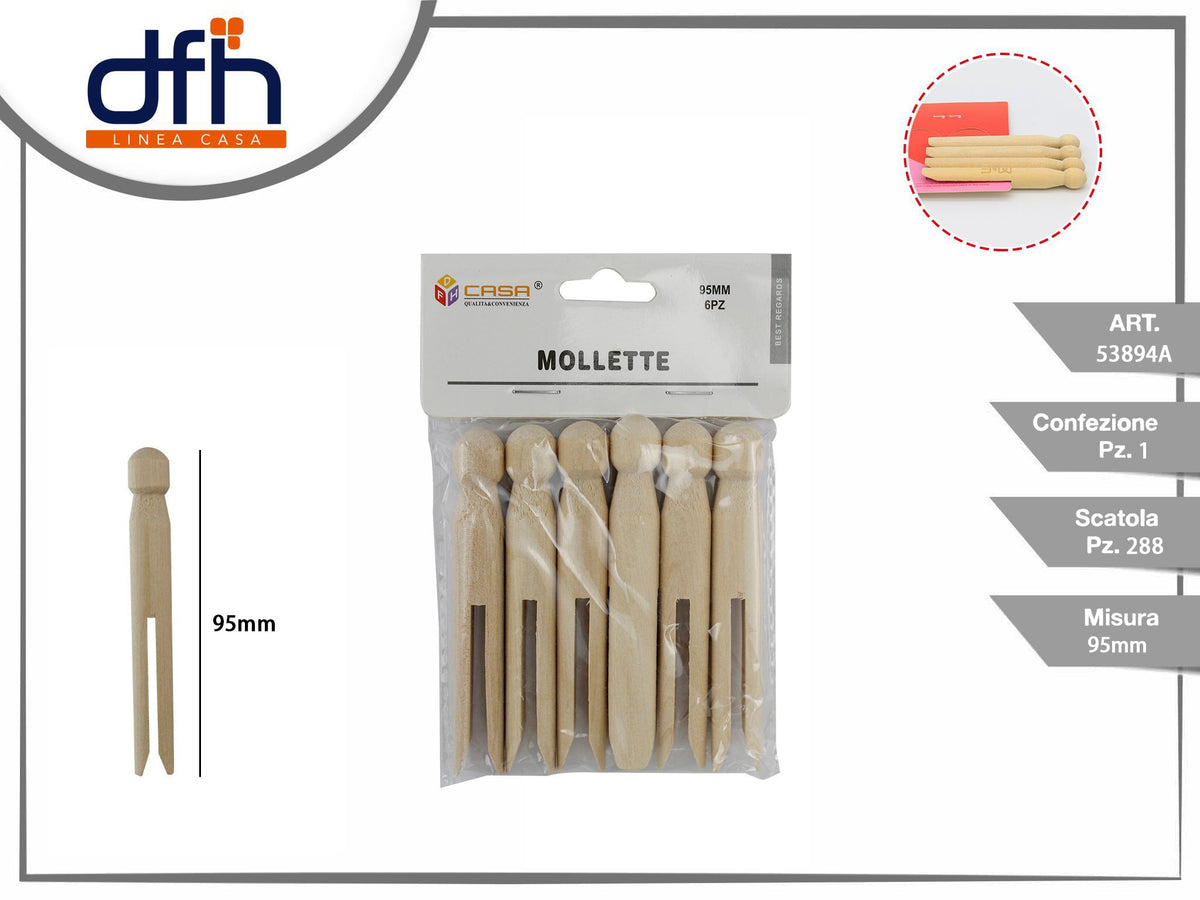 MOLLETTE DI LEGNO