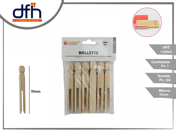 MOLLETTE DI LEGNO