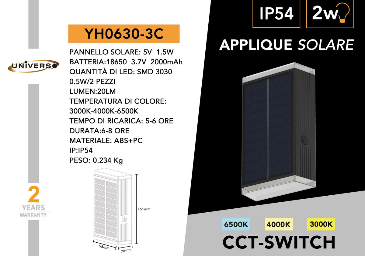 Applique Solare Universo – YH0630-3C