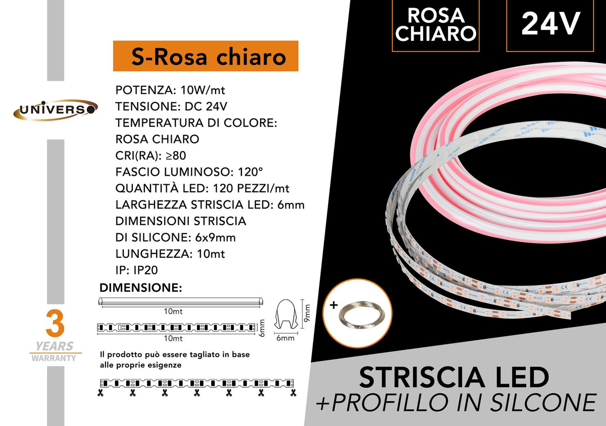 Striscia LED – S-ROSA CHIARO