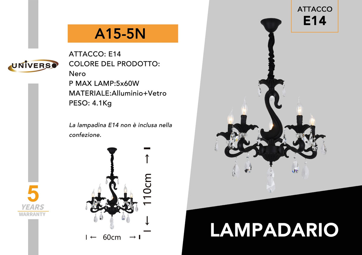 Lampadario Da Soffitto Universo – A15-5N