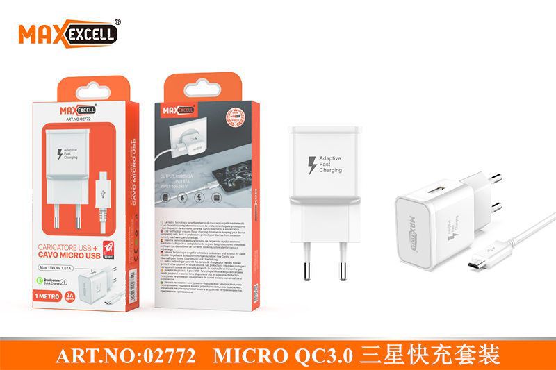Kit caricabatterie con cavo