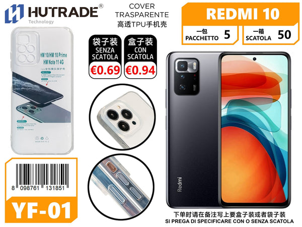 COVER TRASPARENTE REDMI 10 – YF01 011503