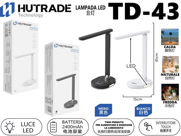 TD-43 LAMPADA DA TAVOLO A TOUCH