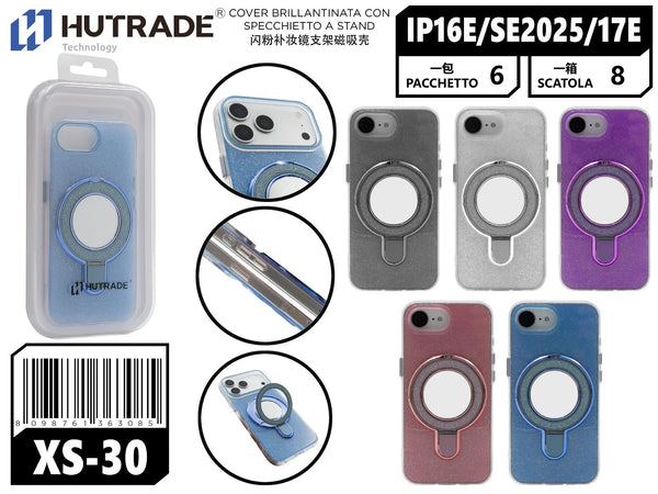 XS-30 COVER BRILLANTINATA CON SPECCHIETTO A STAND IP16E/SE 2025/17E
