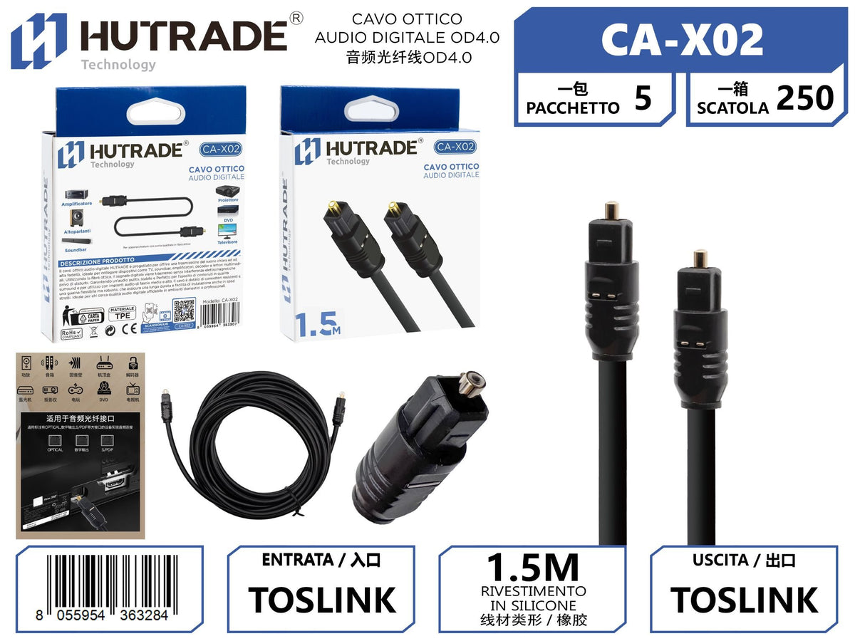 CA-X02 CAVO OTTICO AUDIO DIGITALE OD4.0