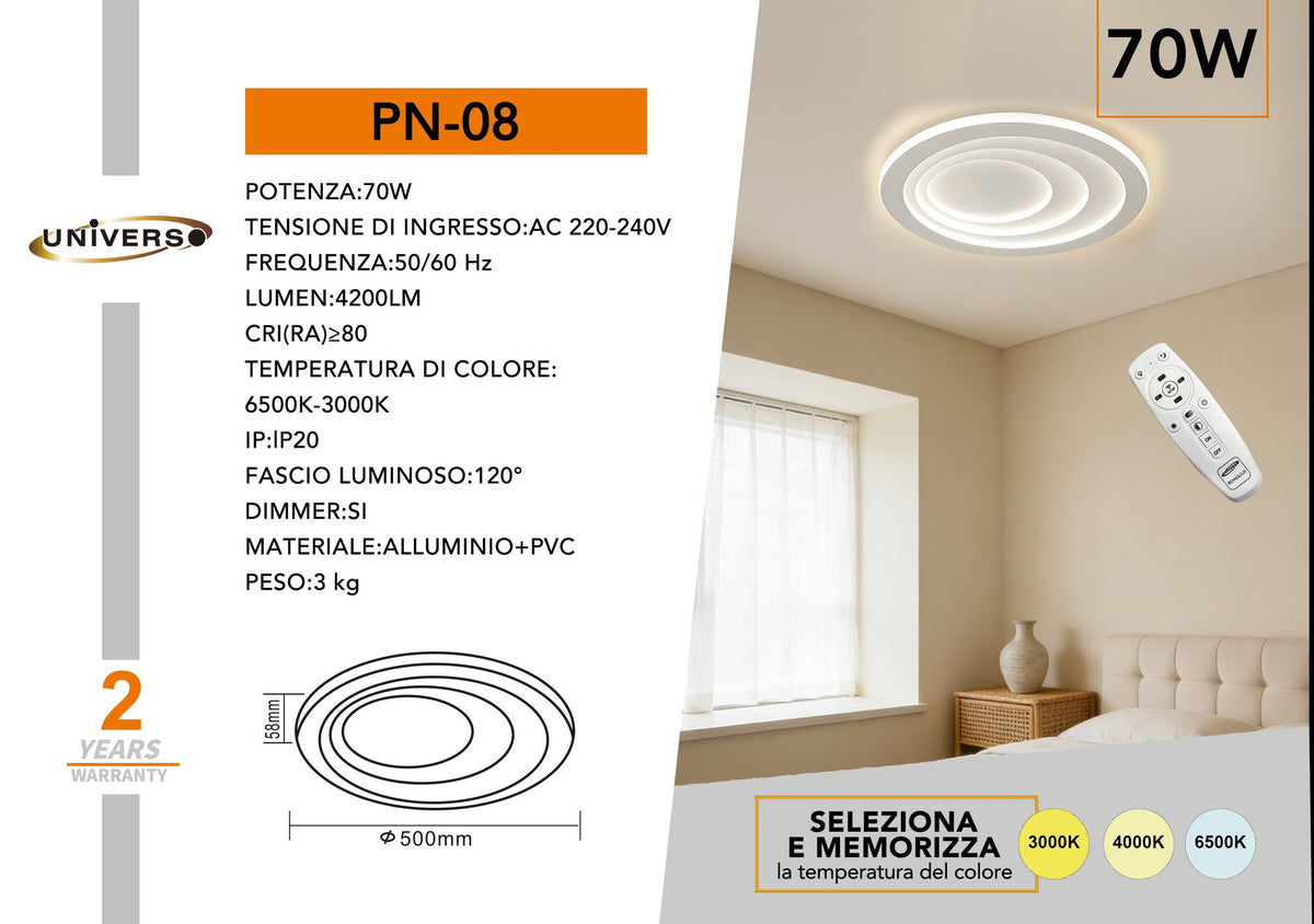 Lampadario Da Soffitto Universo – PN-08