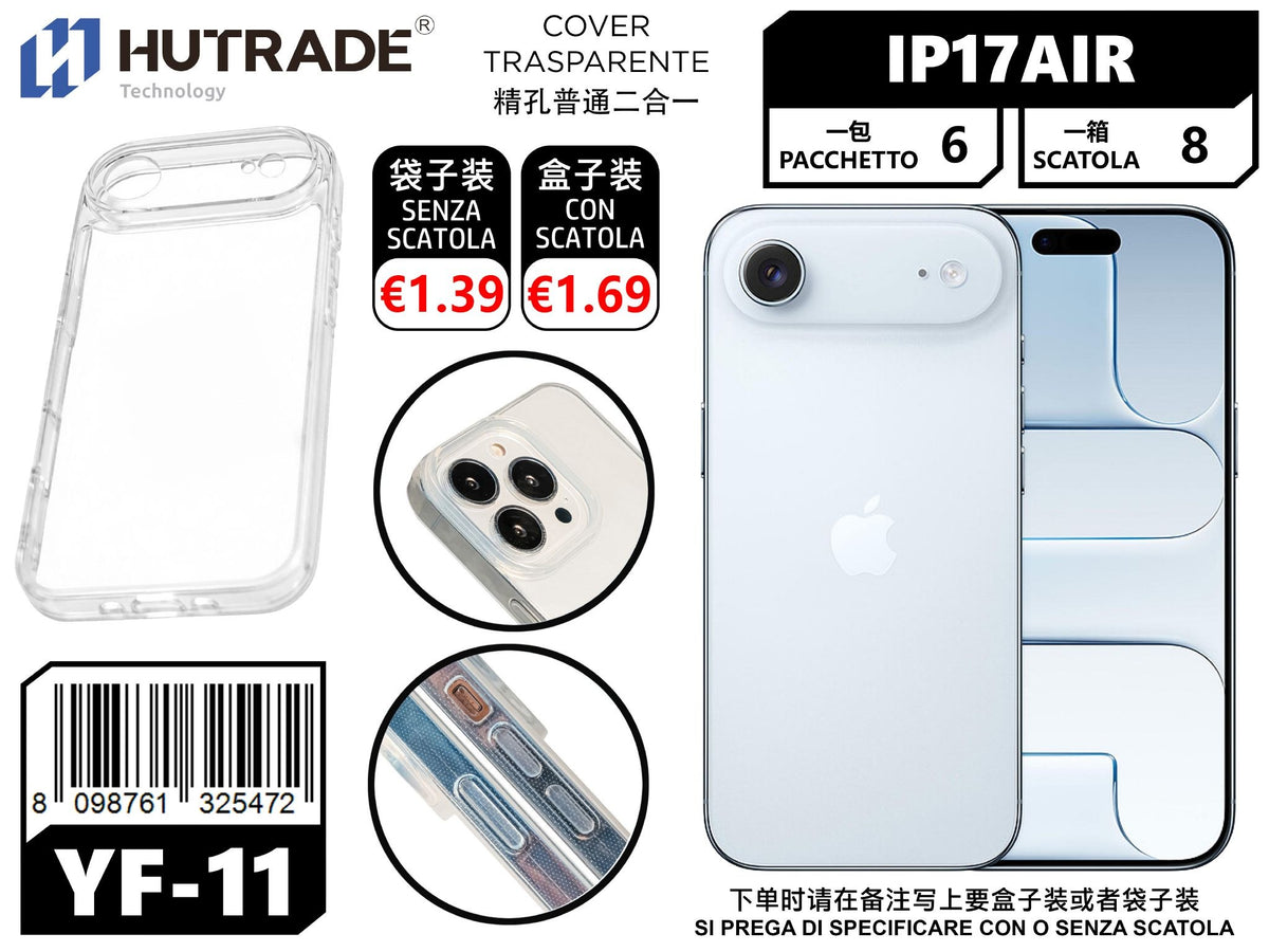 COVER TRASPARENTE IP17 AIR – YF11 666046