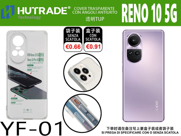 COVER TRASPARENTE RENO 10/10 PRO 5G