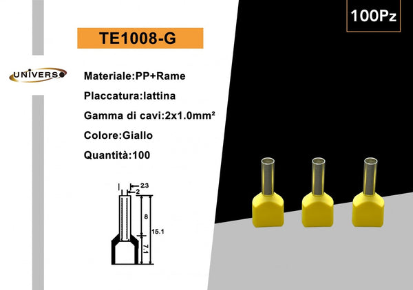 Terminali e capicorda – TE1008-G