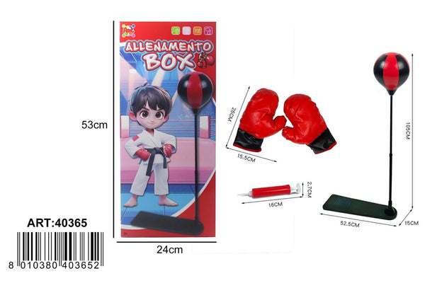 Set boxe giocattolo con bersaglio e guantoni AP40365