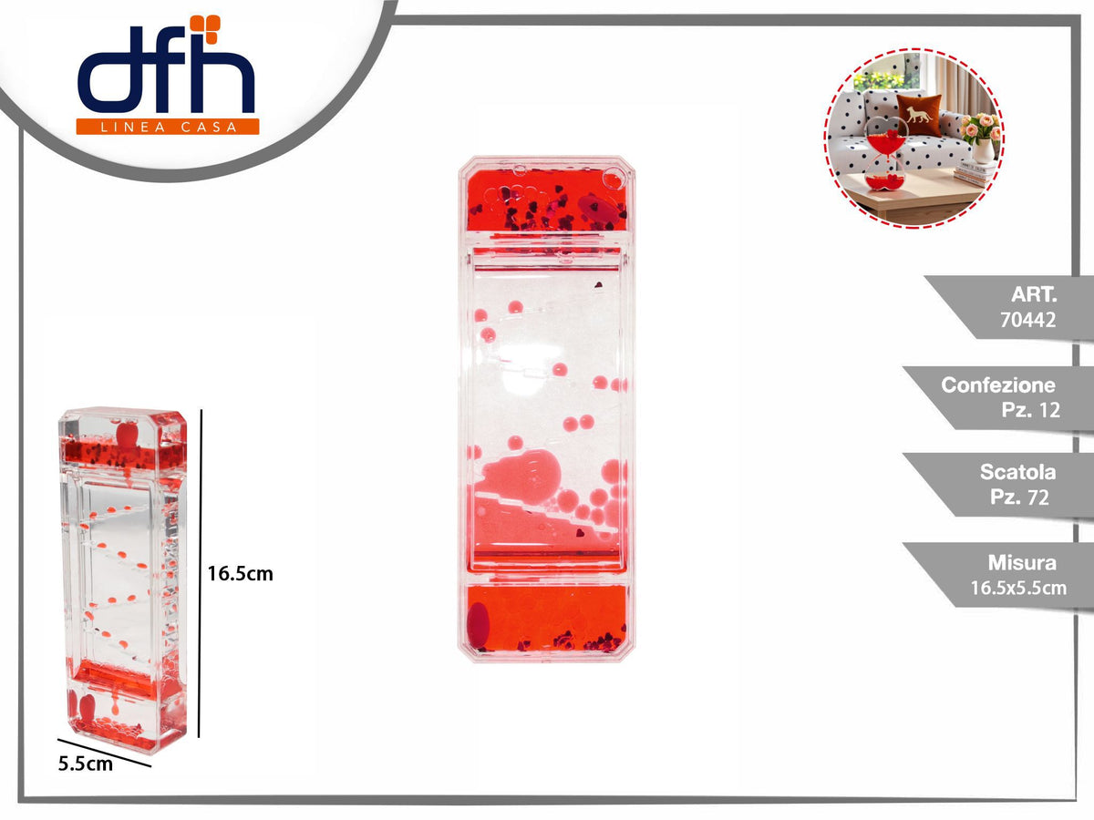 Decorazione a goccia con gradini e due cuori