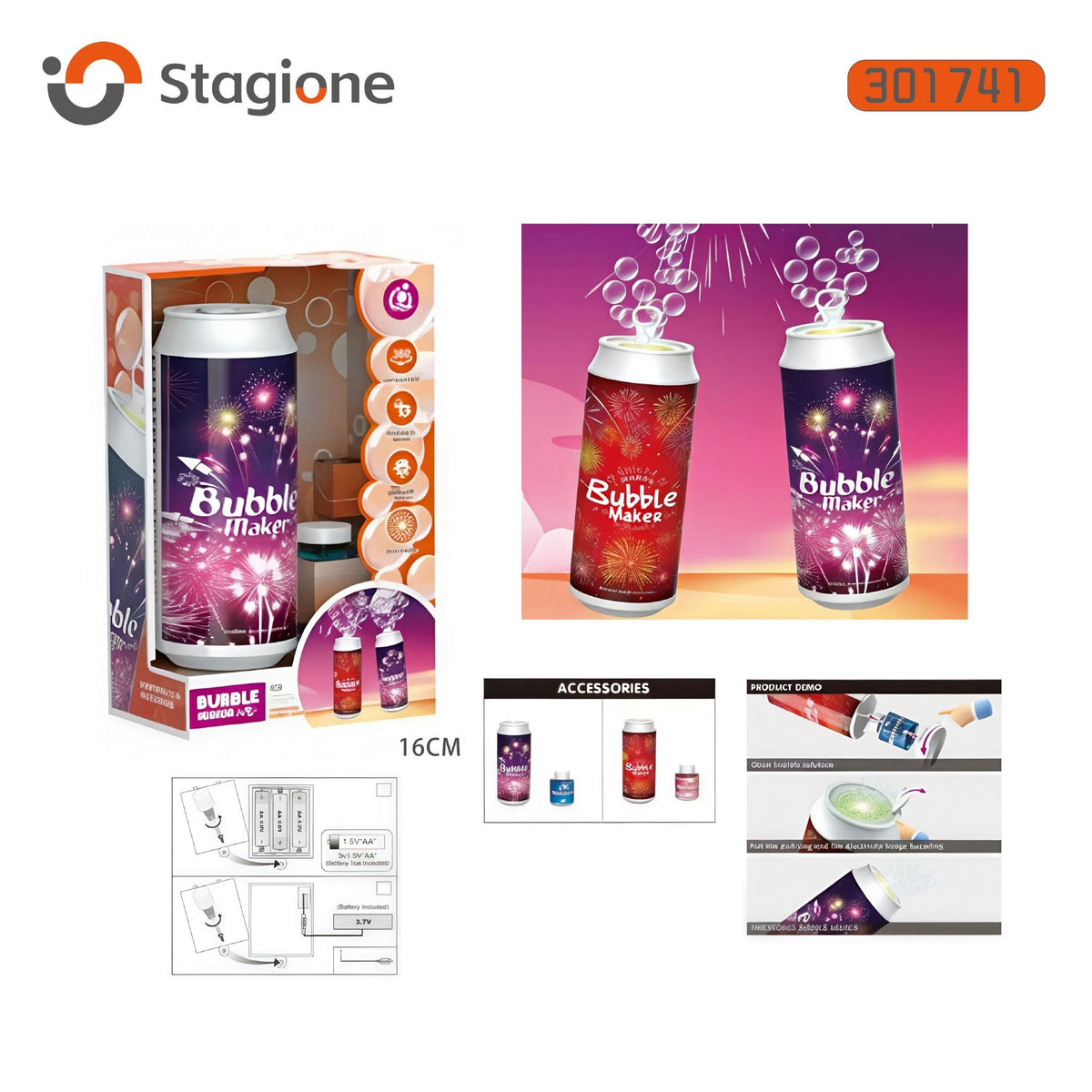 Gioco per bolle di sapone · Art. 301741