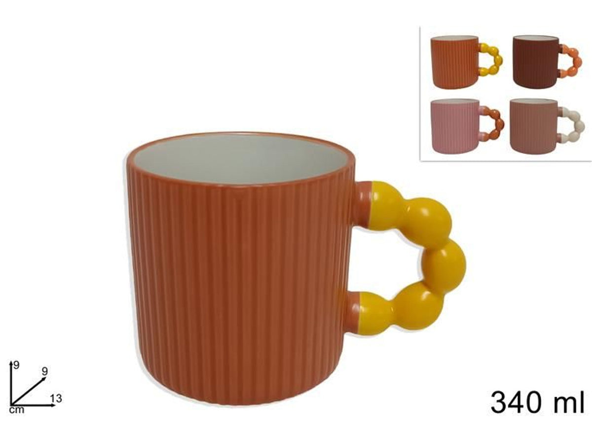 tazzone 340 ml porcellana 4 col. (F.050)