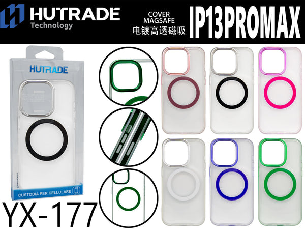 COVER TRASPARENTE MAGSAFE COLORATA IP13 PRO MAX – YX177 168004