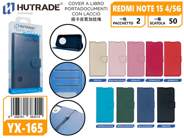 COVER A LIBRO PORTADOCUMENTI CON LACCIO REDMI NOTE 15 – YX165 005152