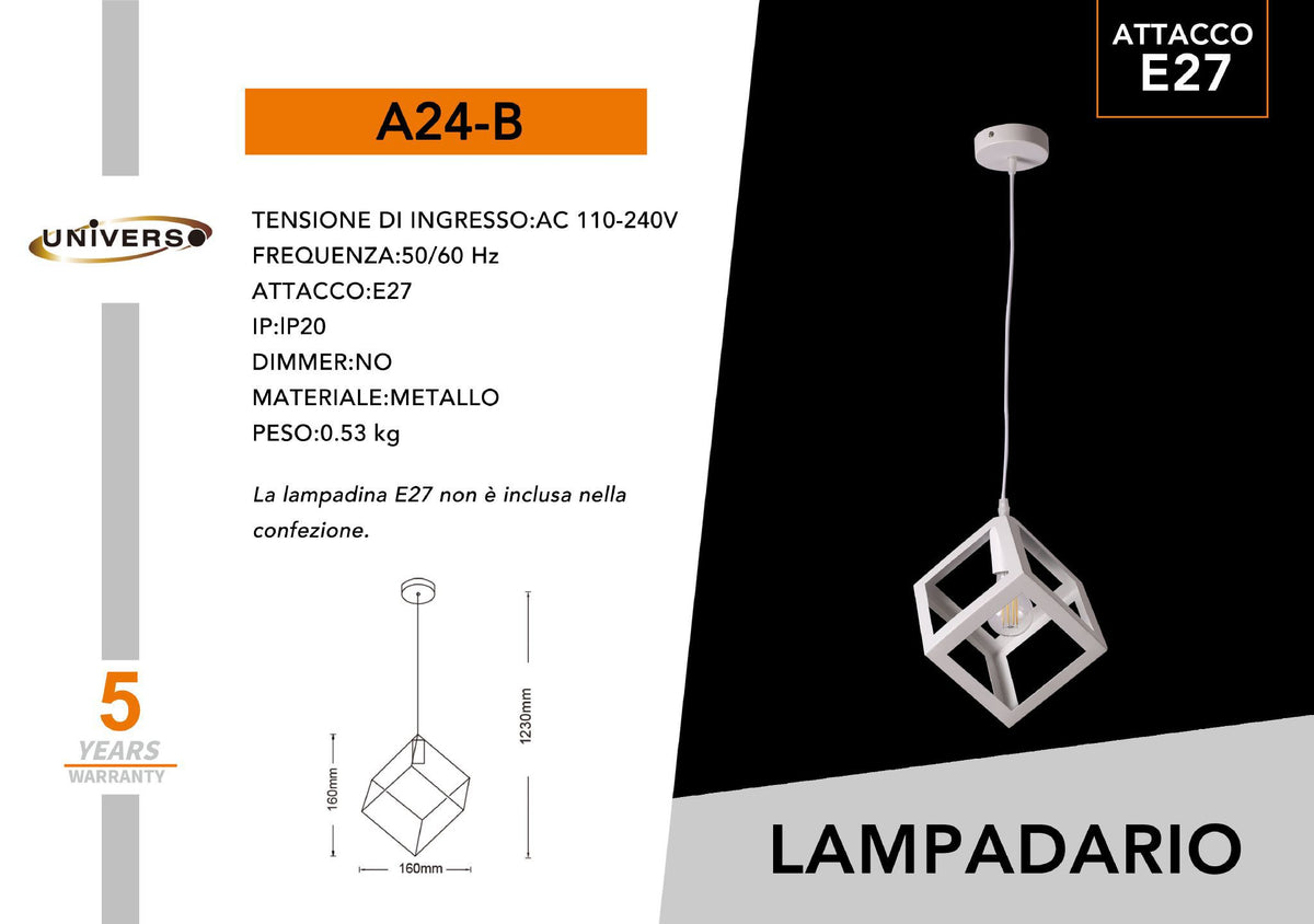 Lampada Da Soffitto Universo – A24-B