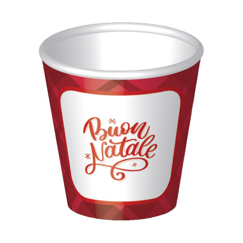 Bicchieri di carta Buon Natale 9 oz — 6 pezzi