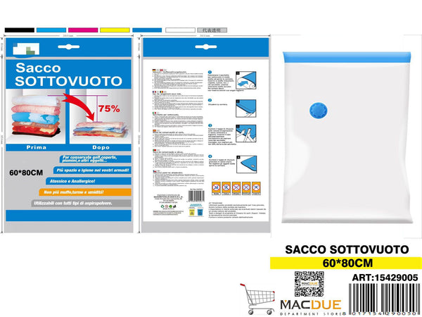 Sacchetto di vuoto trasparente