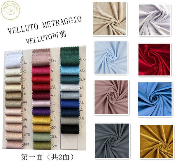 Tessuto in velluto · VELLUTO METRAGGIO A&B-A