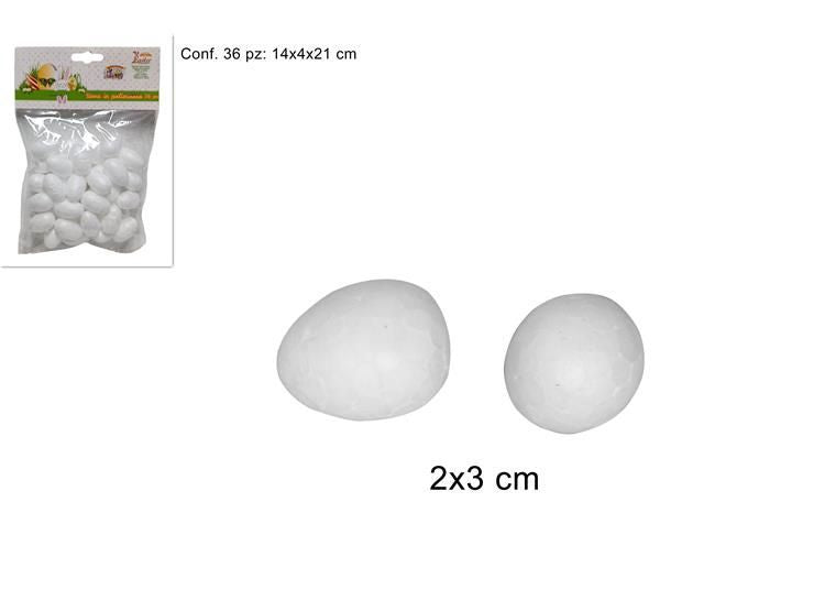 UOVO POLISTIROLO 3 cm 36 PZ EGGS