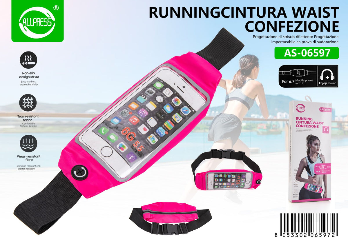Marsupio porta cellulare con finestra touch