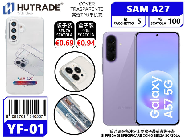 COVER TRASPARENTE SAM A27 – YF01 012032