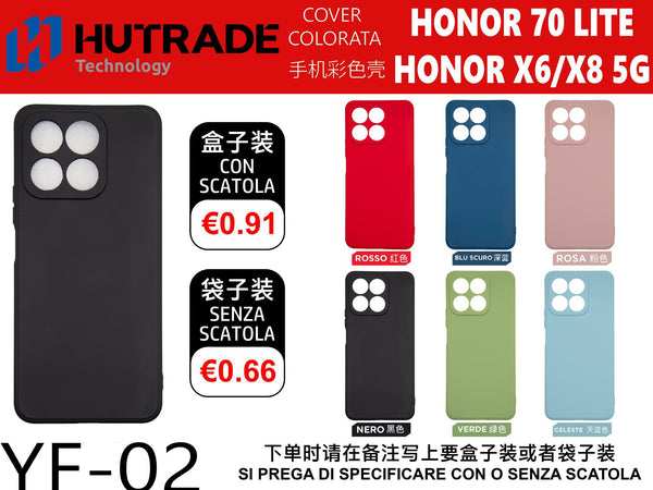 COVER COLORATA HONOR X6/X8 5G/HONOR 70 LITE – YF02 006782