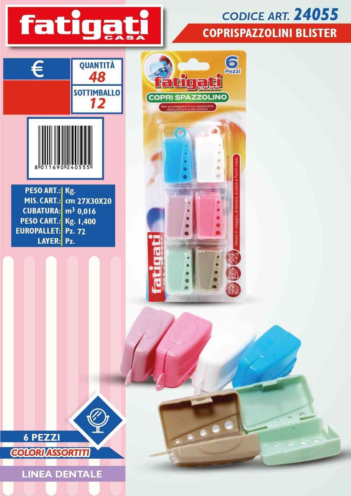 Coprispazzolini blister 6 pz.