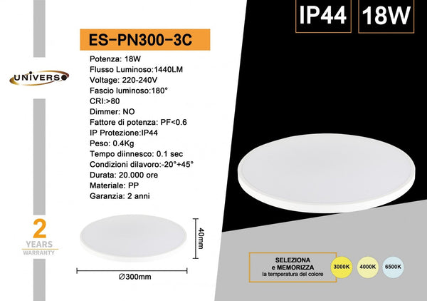 Applique Da Muro Universo – ES-PN300-3C