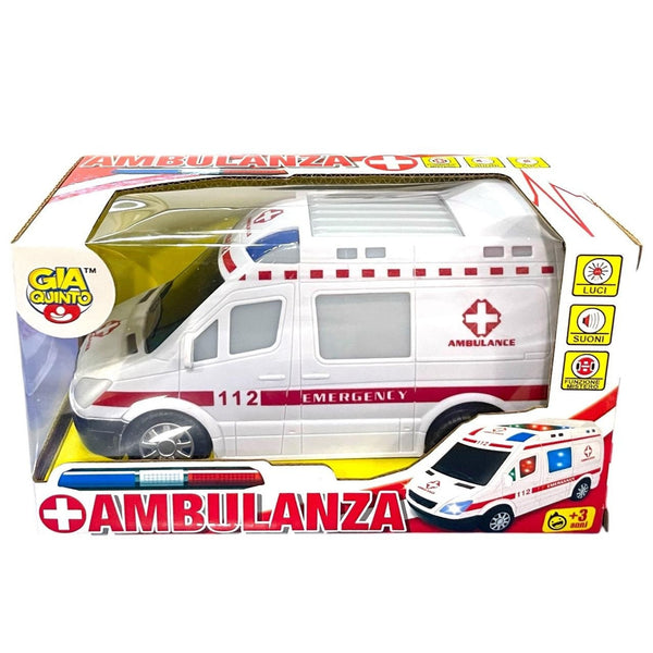 Ambulanza giocattolo con luci e suoni GV8111