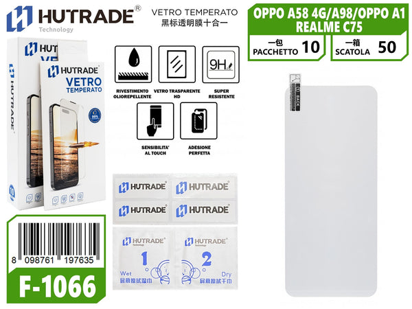 PELLICOLA DI VETRO 10IN1 OPPO A58 4G/A98/OPPO A1/REALME C75