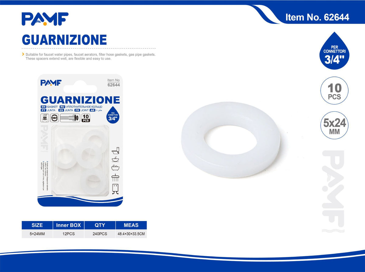 Guarnizioni idrauliche 5×24MM – art. 62644