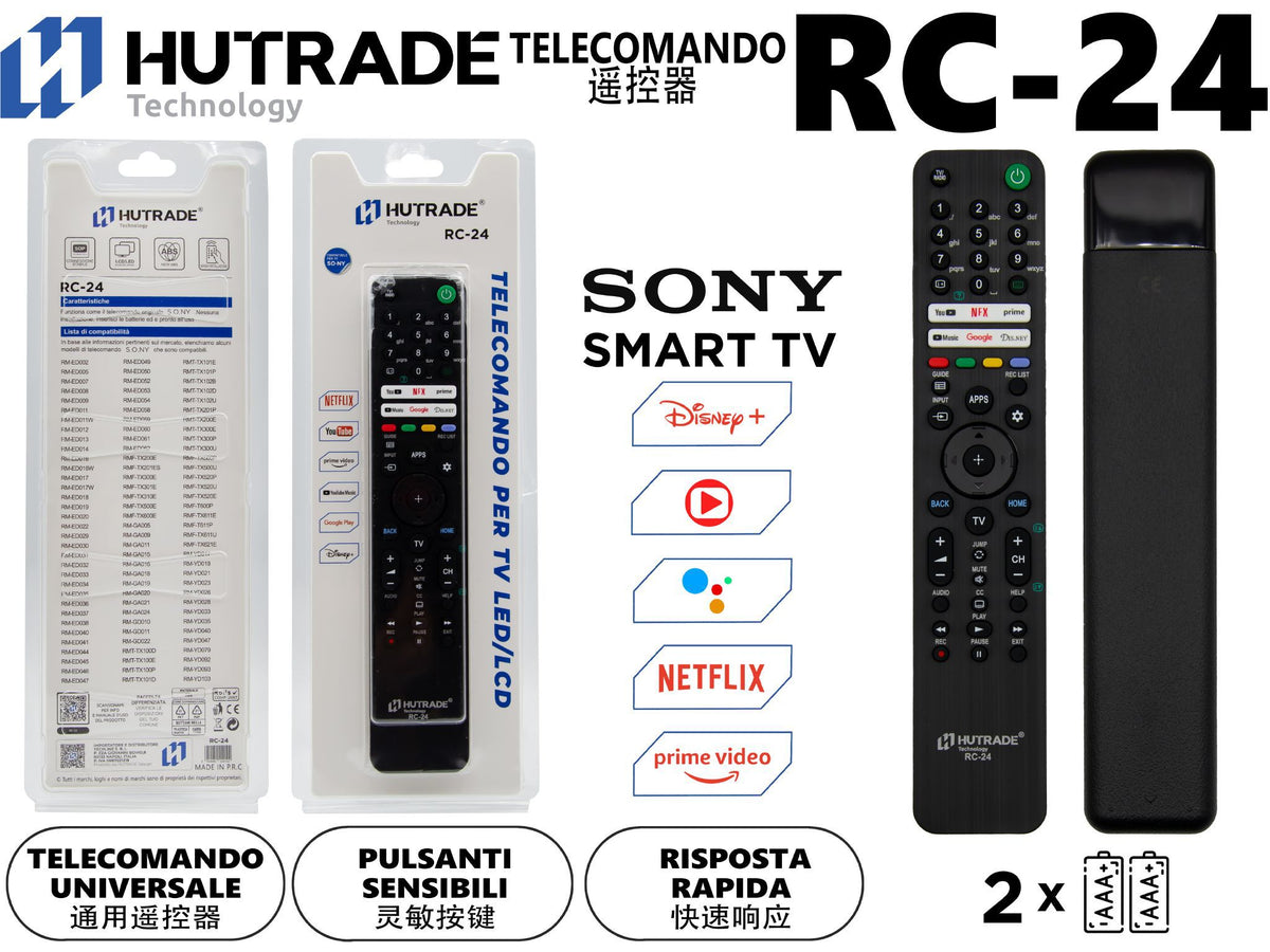 RC-24 TELECOMANDO PER SMART TELEVISIONE SONY