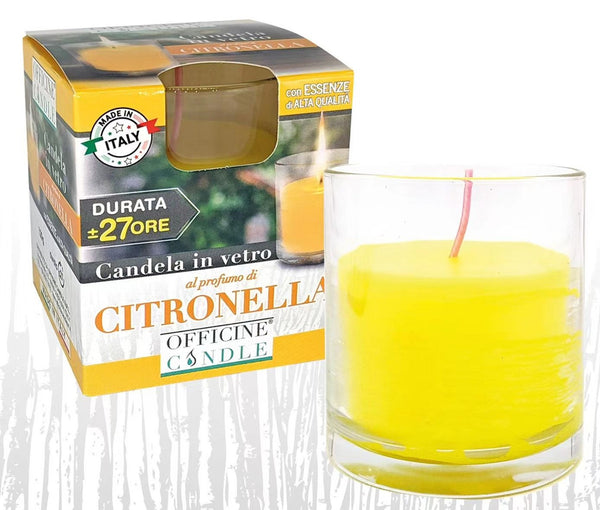 Bicchiere in vetro citronella 7.8 × 8