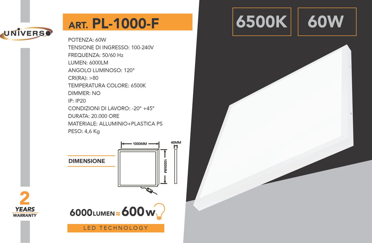 LED Panel Universo – PL-1000-F