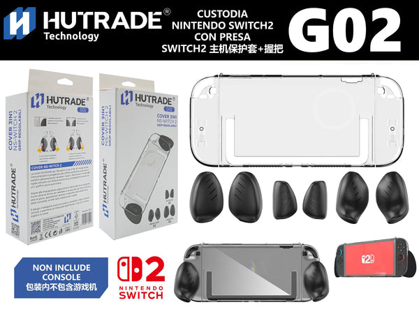 G02 CUSTODIA NINTENDO SWITCH 2 CON PRESA